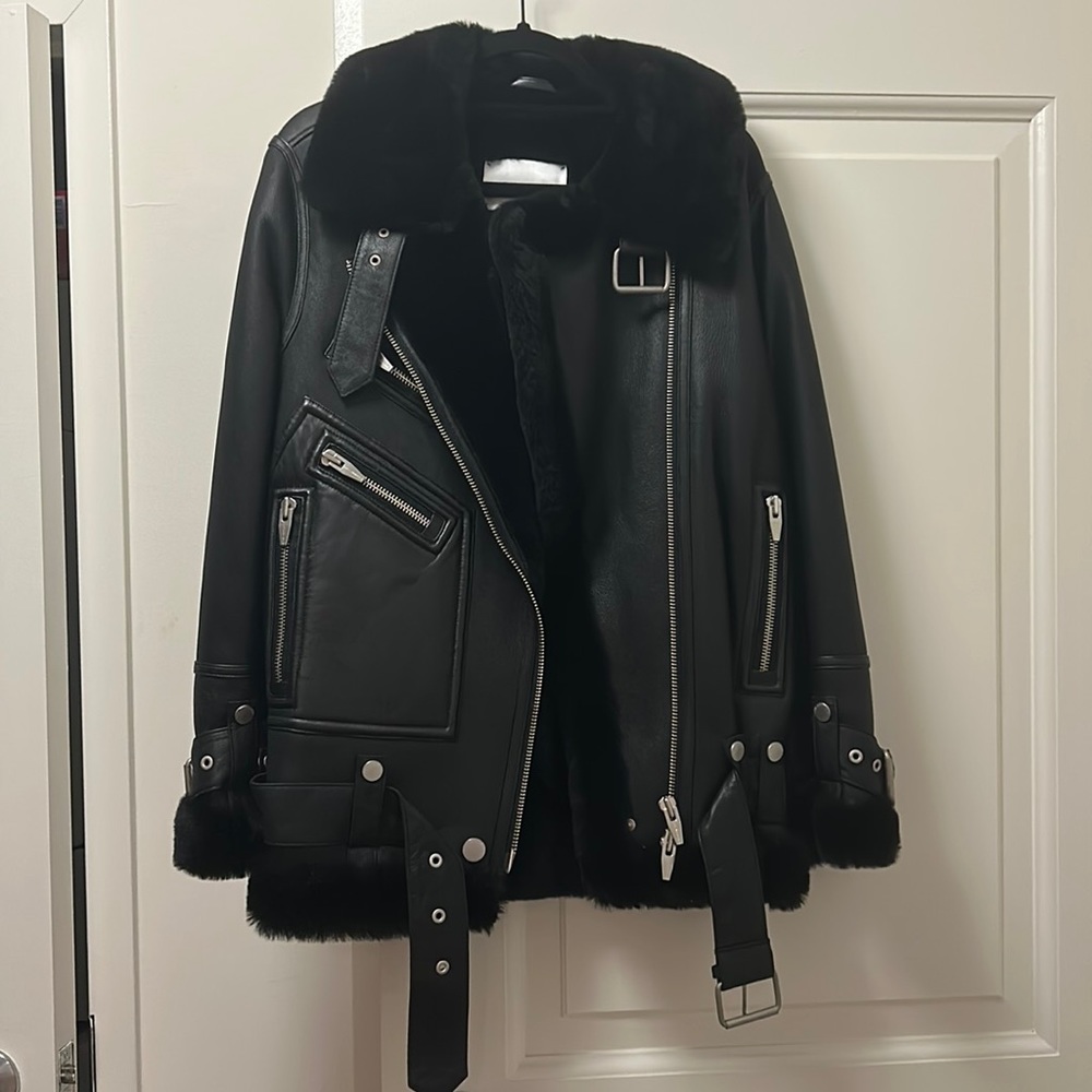 The Arrivals Moya Shearling Leather Jacket